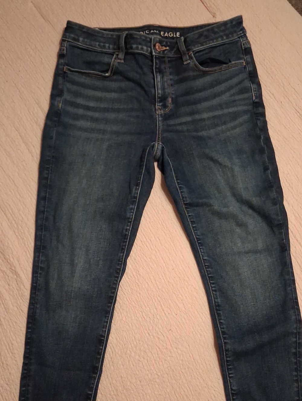 American Eagle Outfitters Navy Blue Skinny Jeans Size 6 Short